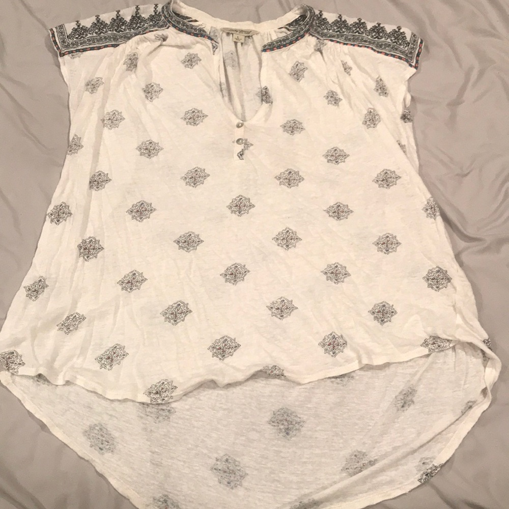 High Low Lucky Brand Tee